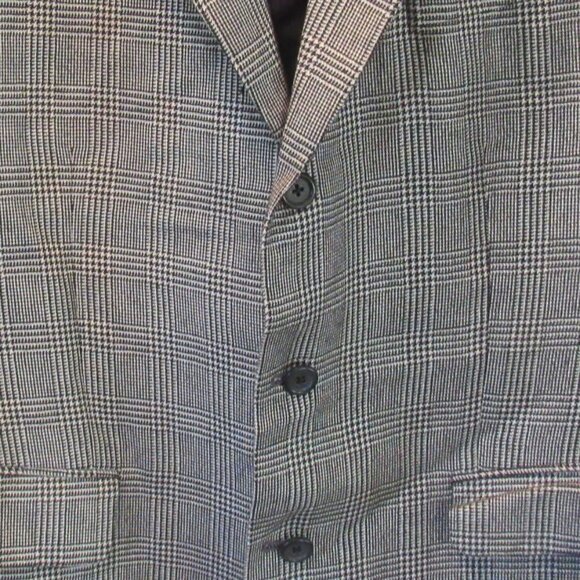 Manzoni 100% Loro Piana Italy Cashmere Mens Suit Jacket 42R, Houndstooth F223 - Picture 2 of 9